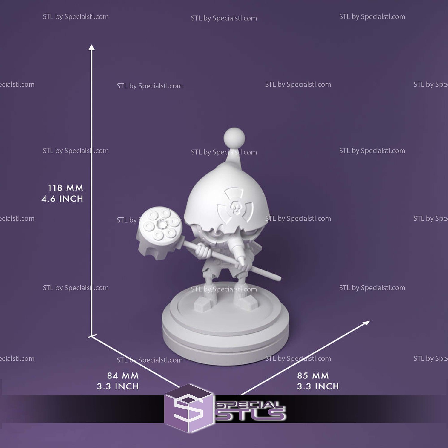 Puppetmon Pinocchiomon Chibi Sculptures 3D Printing STL Model — view 7
