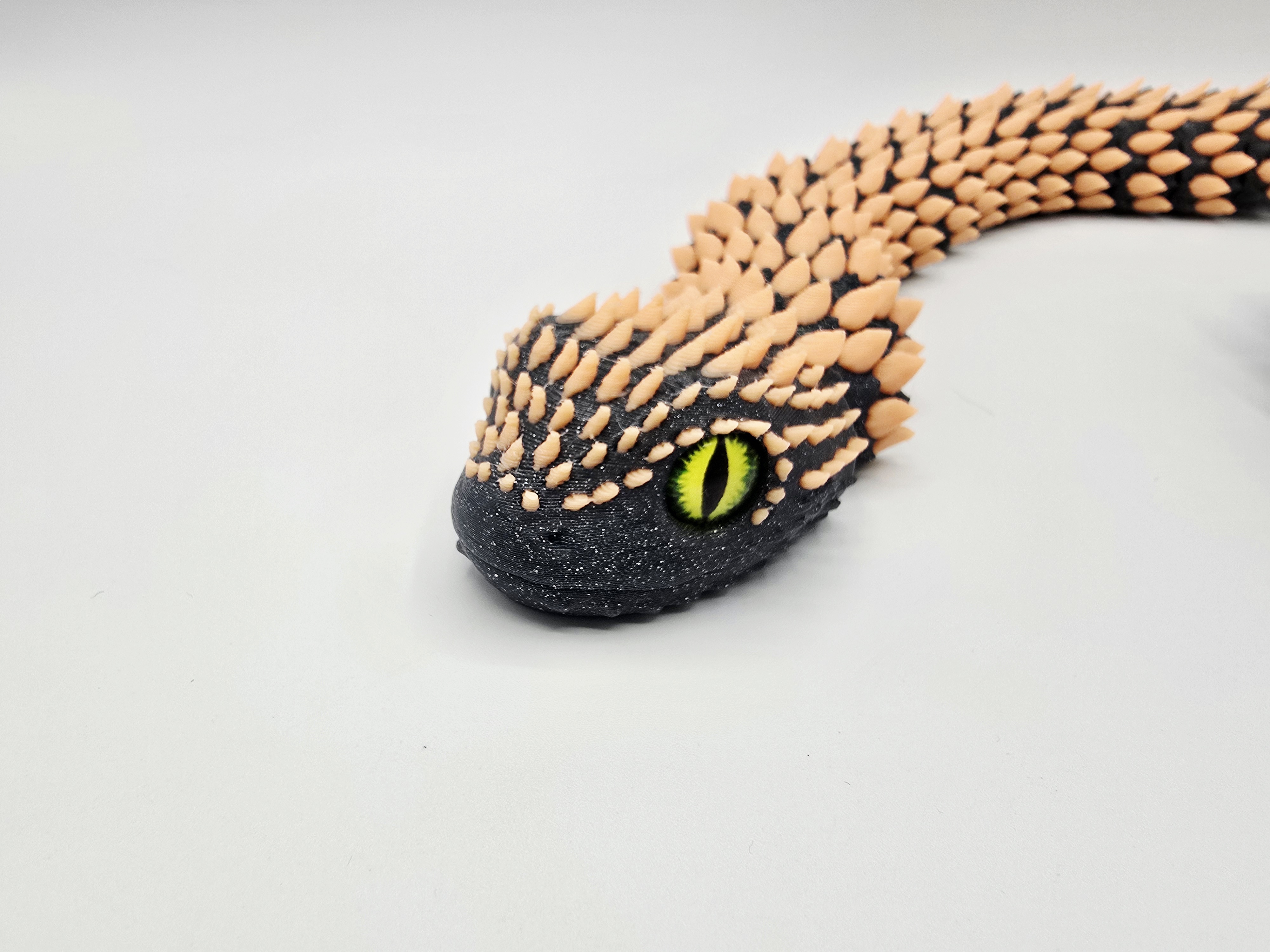 FLEXI SPINY BUSH VIPER 3D STL Model