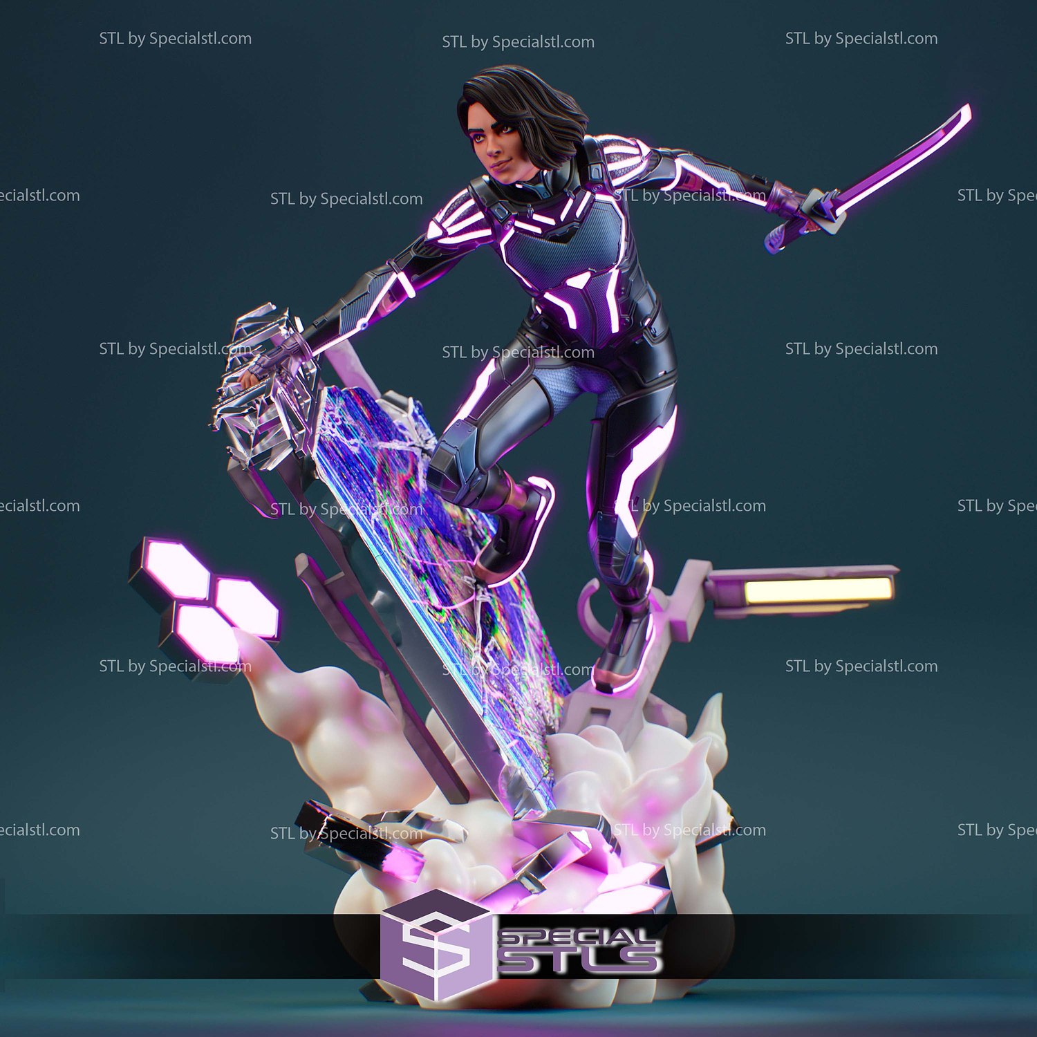 Mio Split Fiction 257mm STL Files 3D Model — view 2