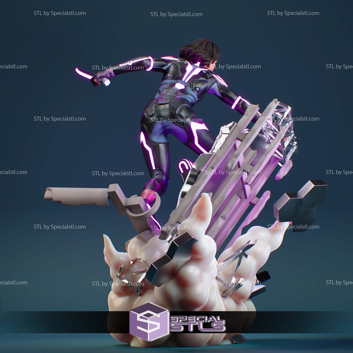 Mio Split Fiction 257mm STL Files 3D Model — view 3