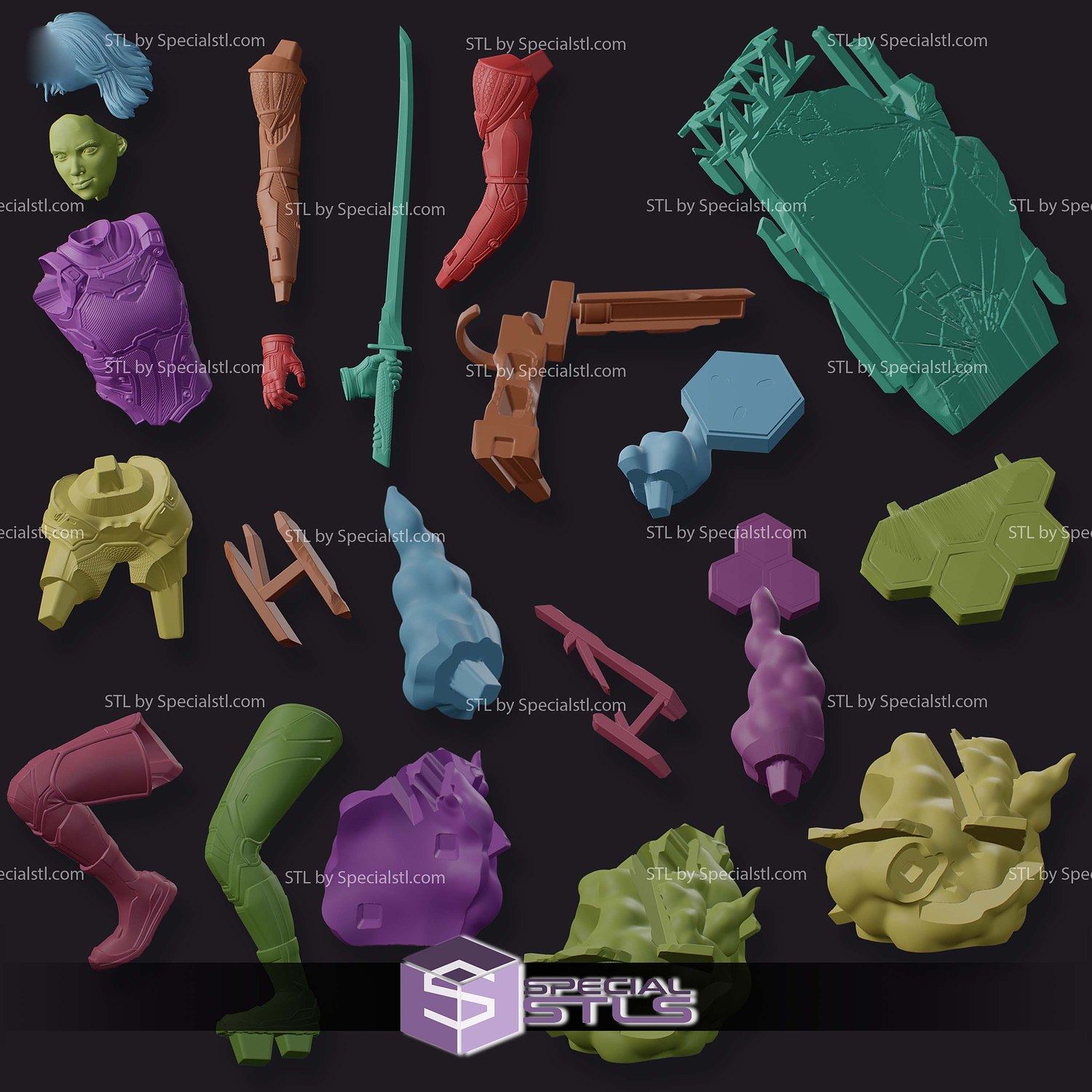 Mio Split Fiction 257mm STL Files 3D Model — view 6