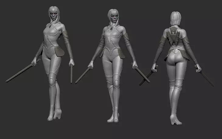 countess carnivale 3D OBJ Model