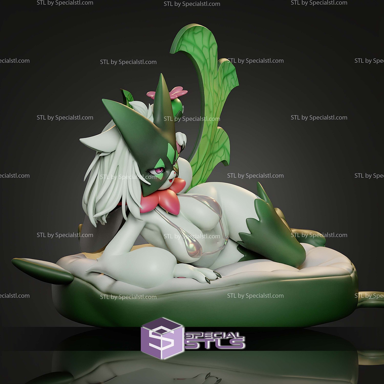 Luscious Meowscarada 167mm STL Files 3D Model — view 4