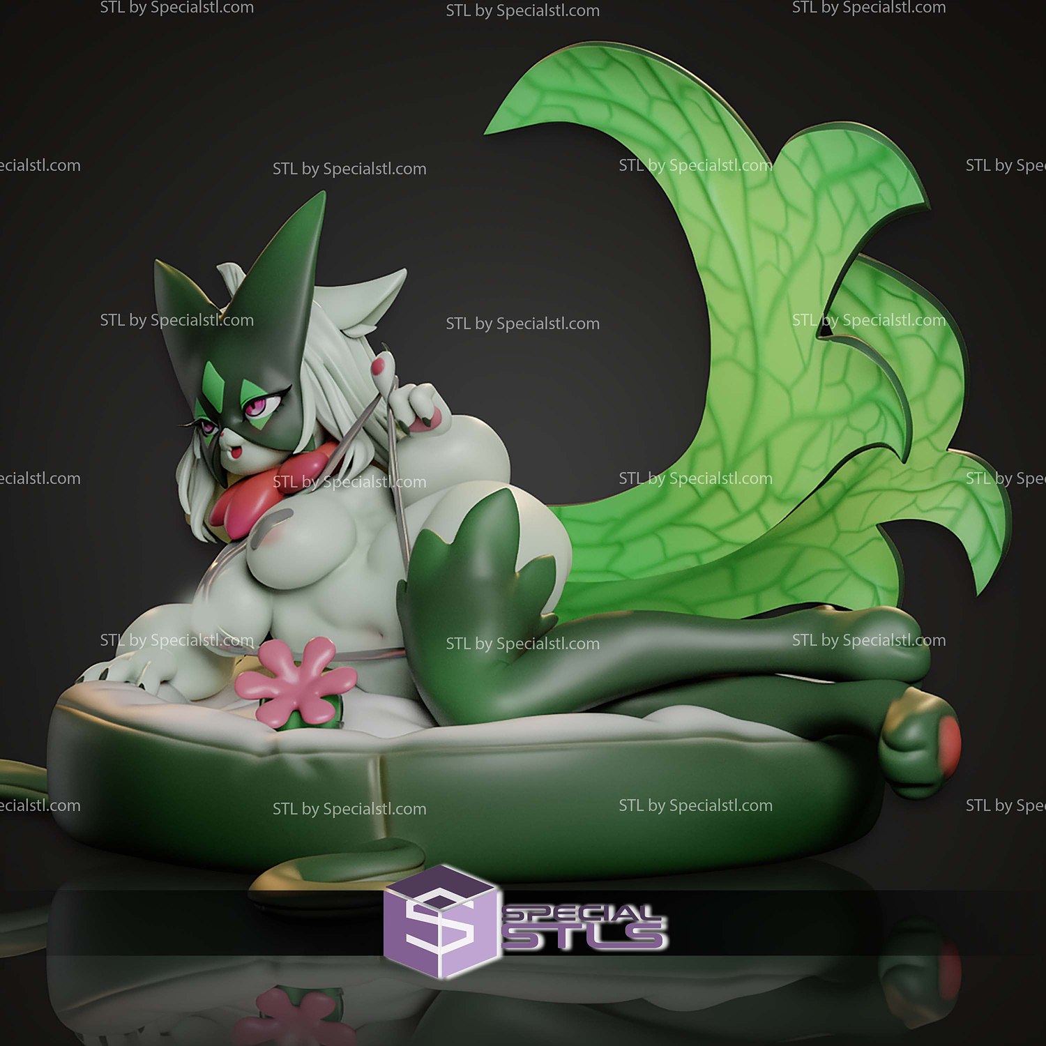 Luscious Meowscarada 167mm STL Files 3D Model — view 5