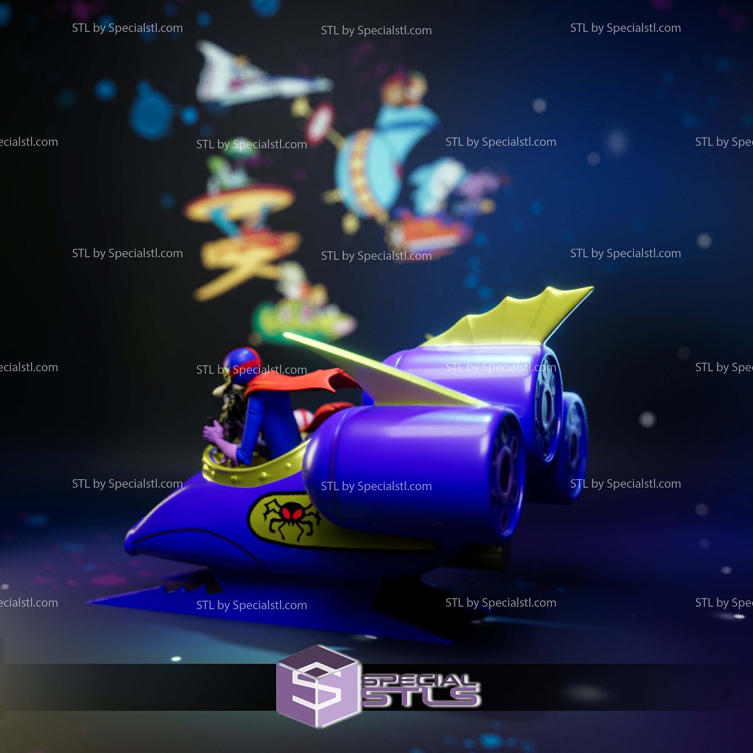 Phantom Phink And Sinister Sludge Sculptures 3D Printing STL Model — view 3
