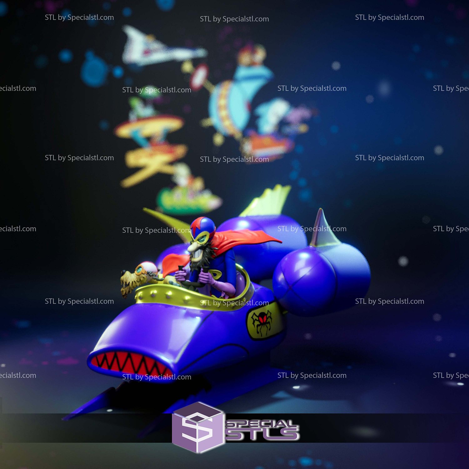 Phantom Phink And Sinister Sludge Sculptures 3D Printing STL Model — view 4
