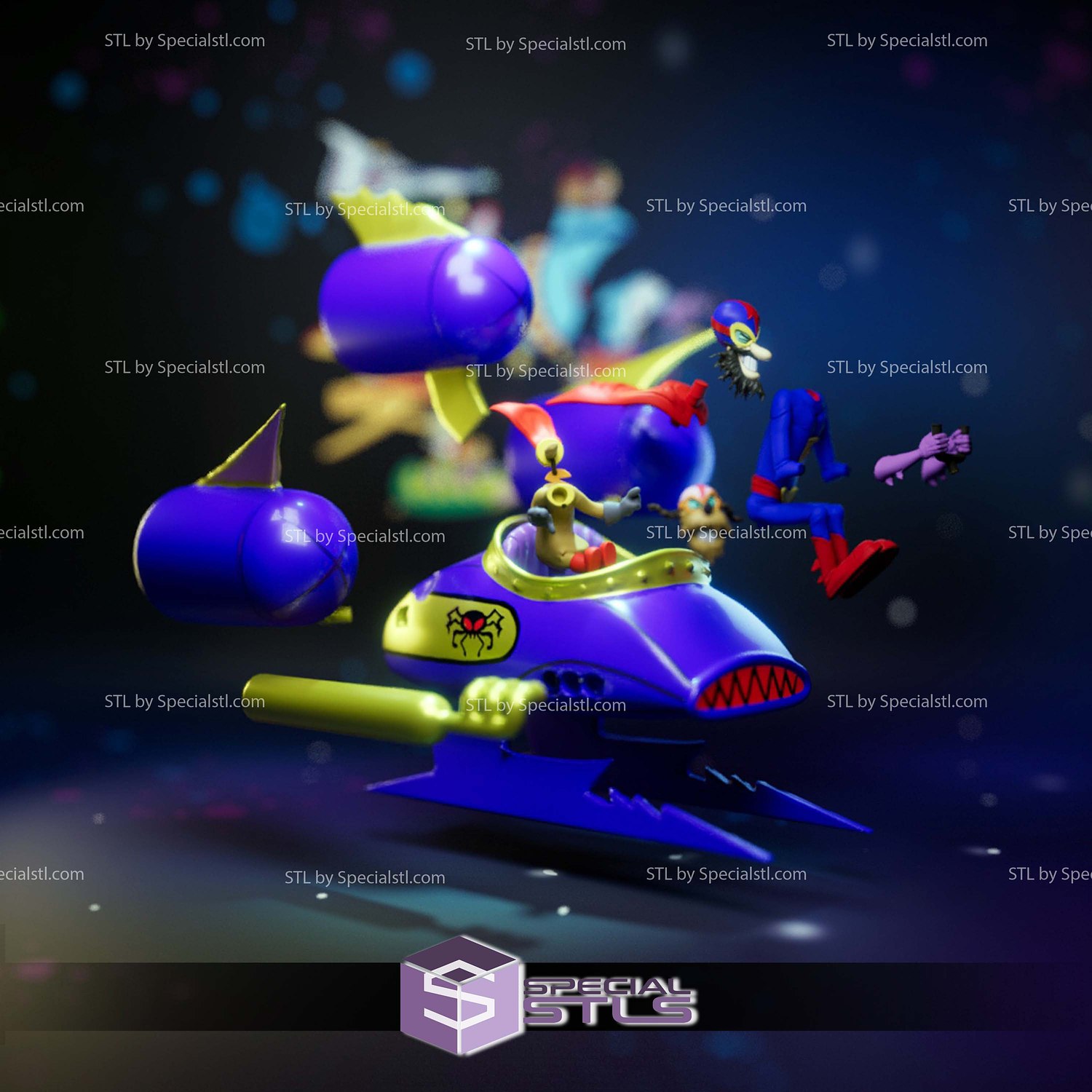 Phantom Phink And Sinister Sludge Sculptures 3D Printing STL Model — view 6