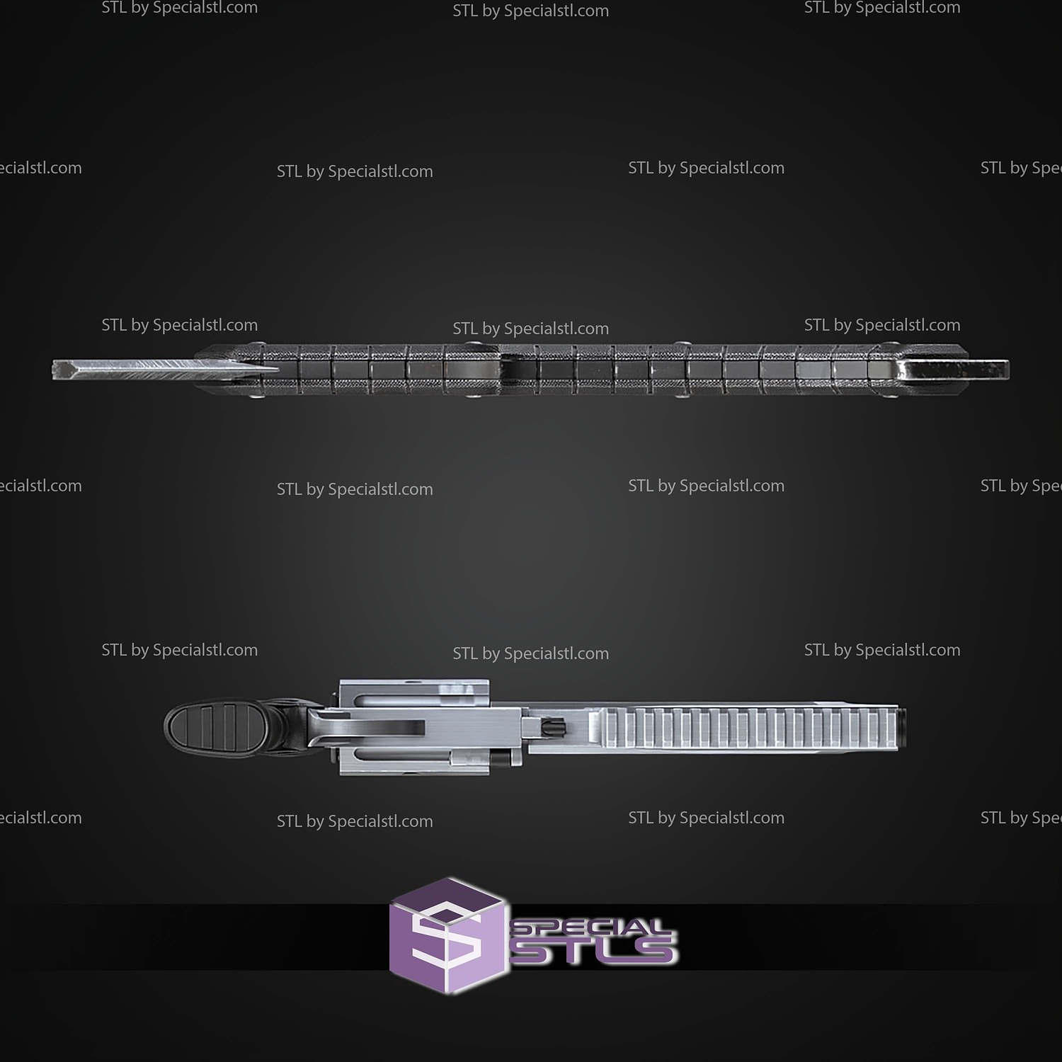 Cosplay STL Files Residual Evil 9 Magnum and Hatchet 3D Model — view 3