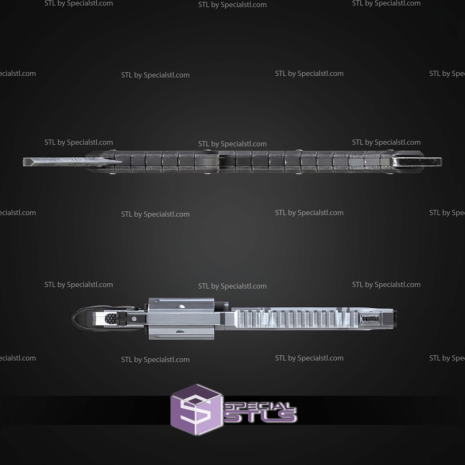 Cosplay STL Files Residual Evil 9 Magnum and Hatchet 3D Model — view 6