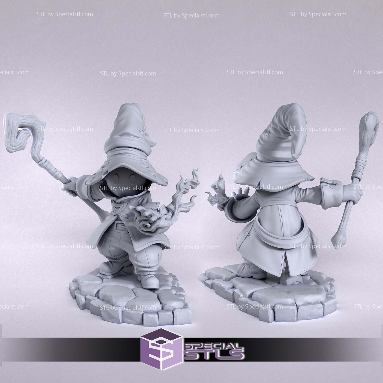 Vivi Ornitier Final Fantasy 125mm STL Files 3D Model — view 2