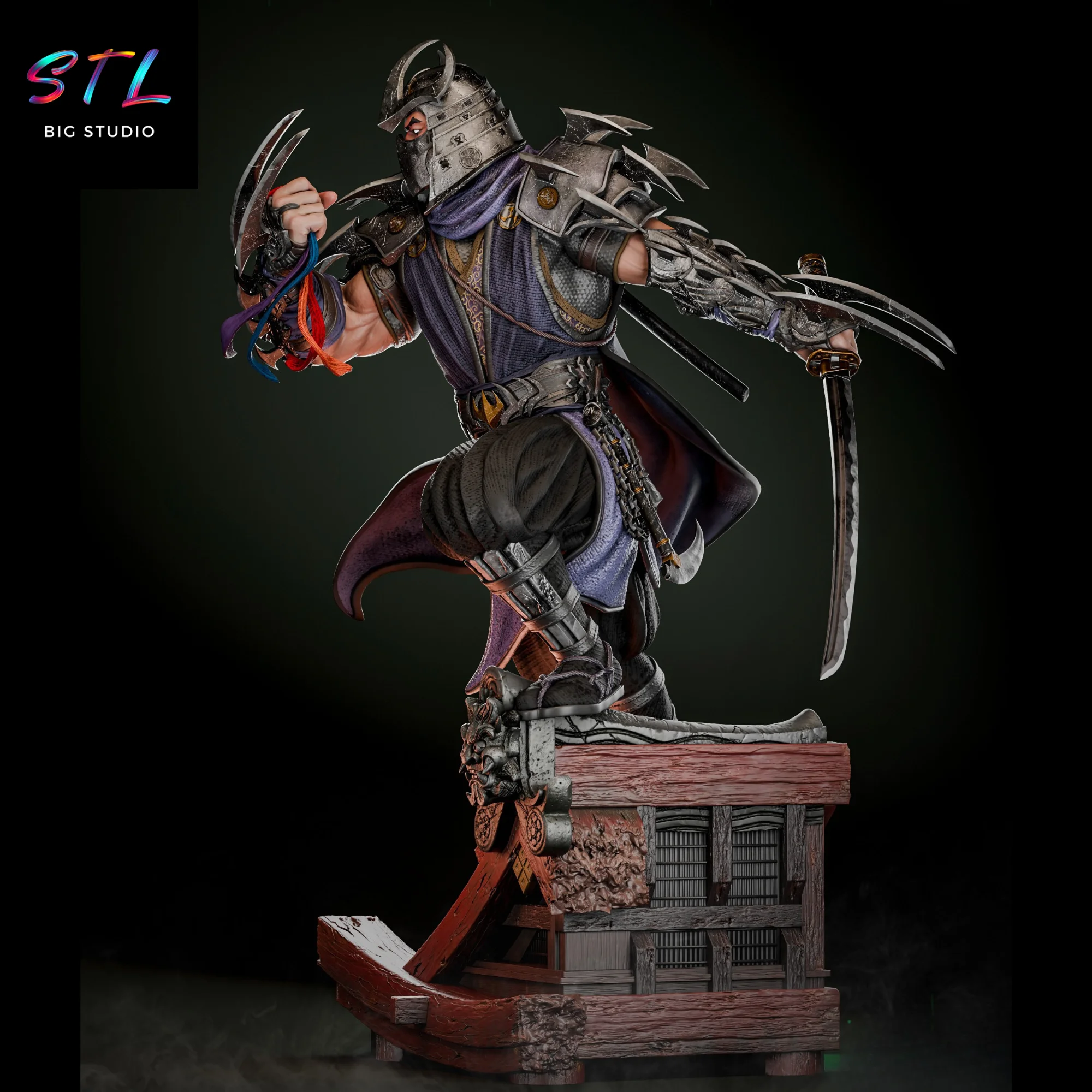 Shredder STL | Teenage Mutant Ninja Turtles | 3D Print Model Model — view 2