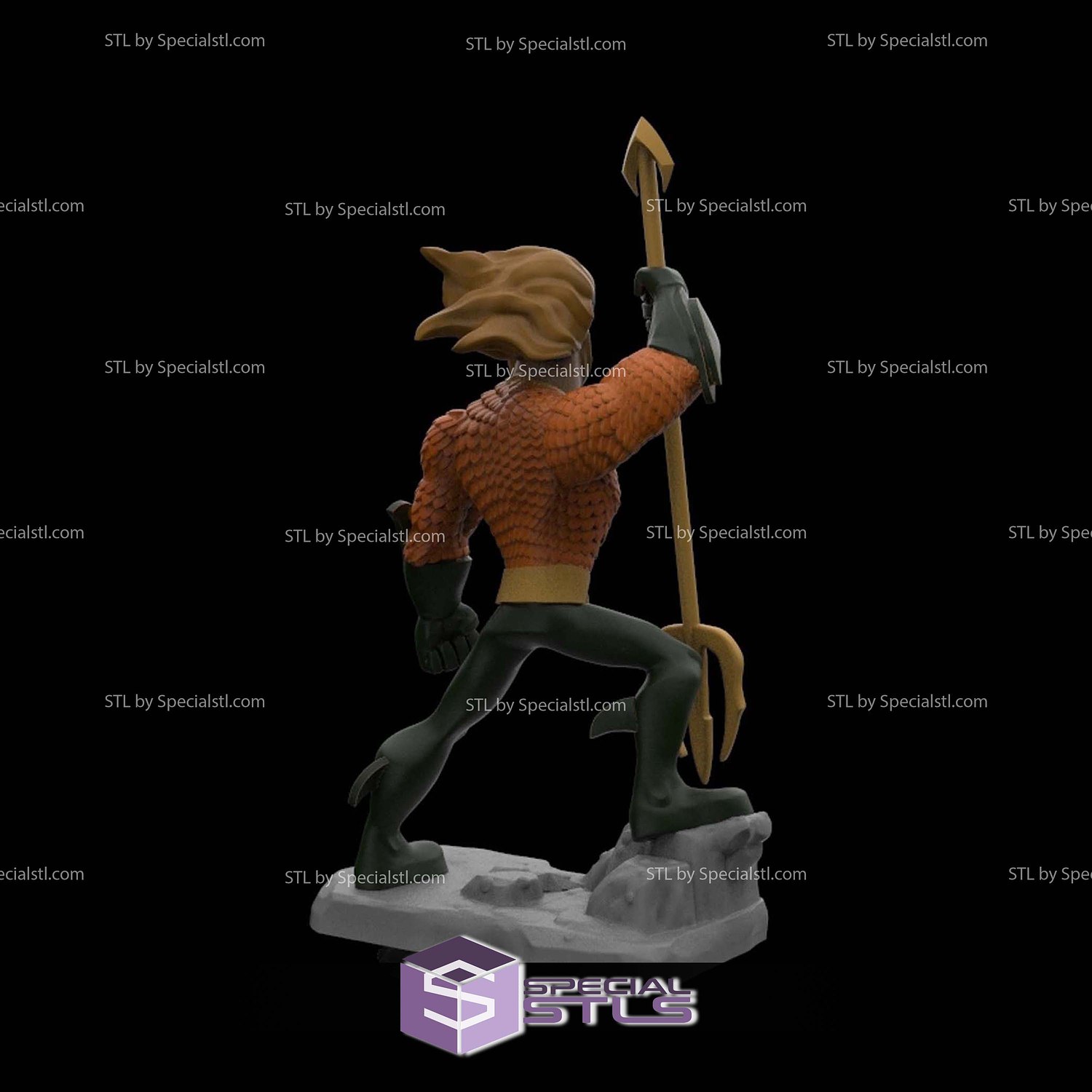 Disney Infinity Style STL Collection - Aquaman 3D Model — view 2