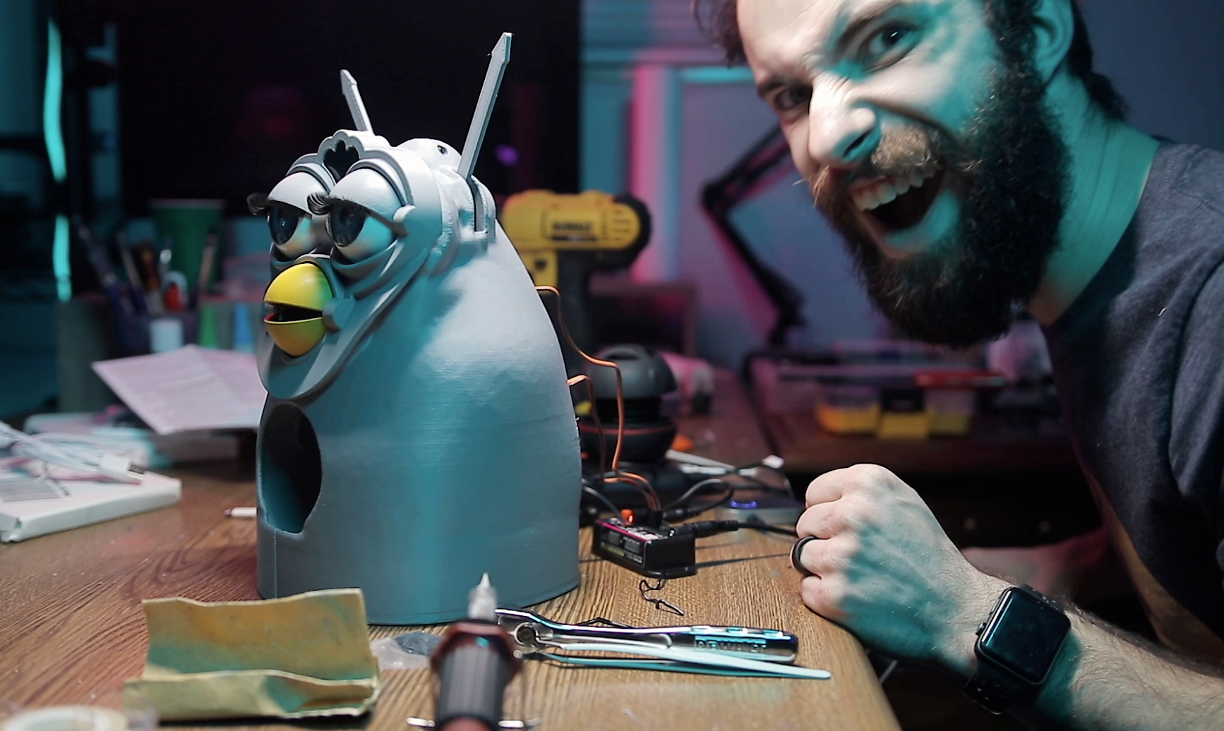Giant Furby Robot (Coco the Furby Dog) 3D STL Model — view 3