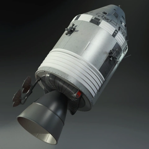 Apollo 11 Command Module Columbia 3D Printer Files | Assembly STL Model