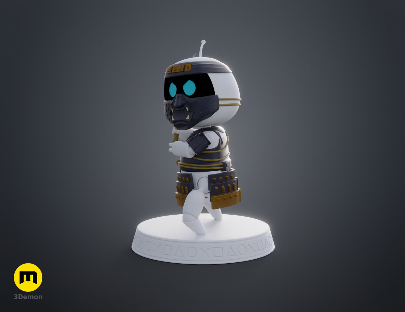 Astro Bot - Jin Sakai Ghost of Tsushima 3D STL Model