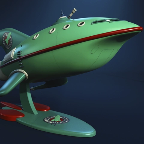 Planet Express Ship Futurama 3D Printing Model | Assembly STL Model