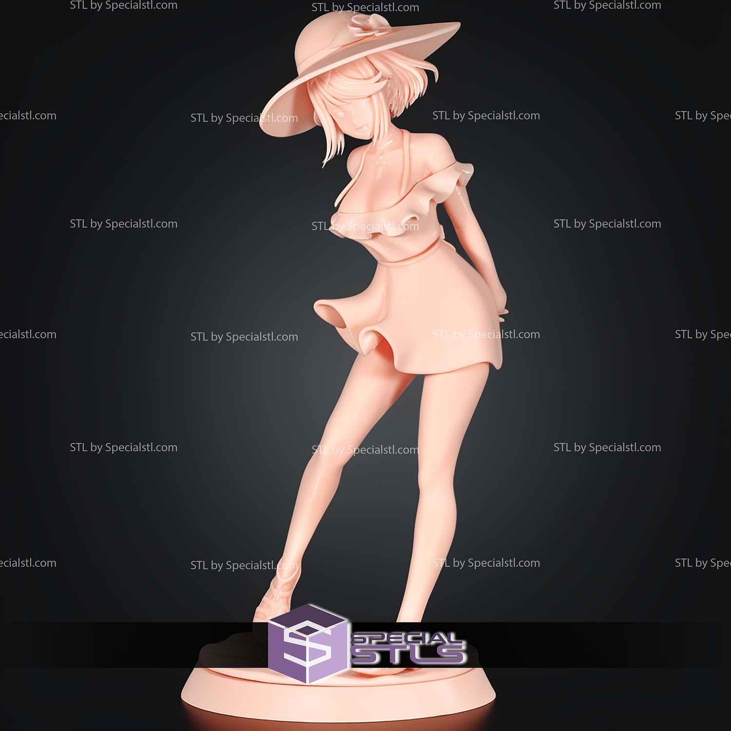 Pyra Xenoblade 1 7 Digital STL Files 3D Model — view 7