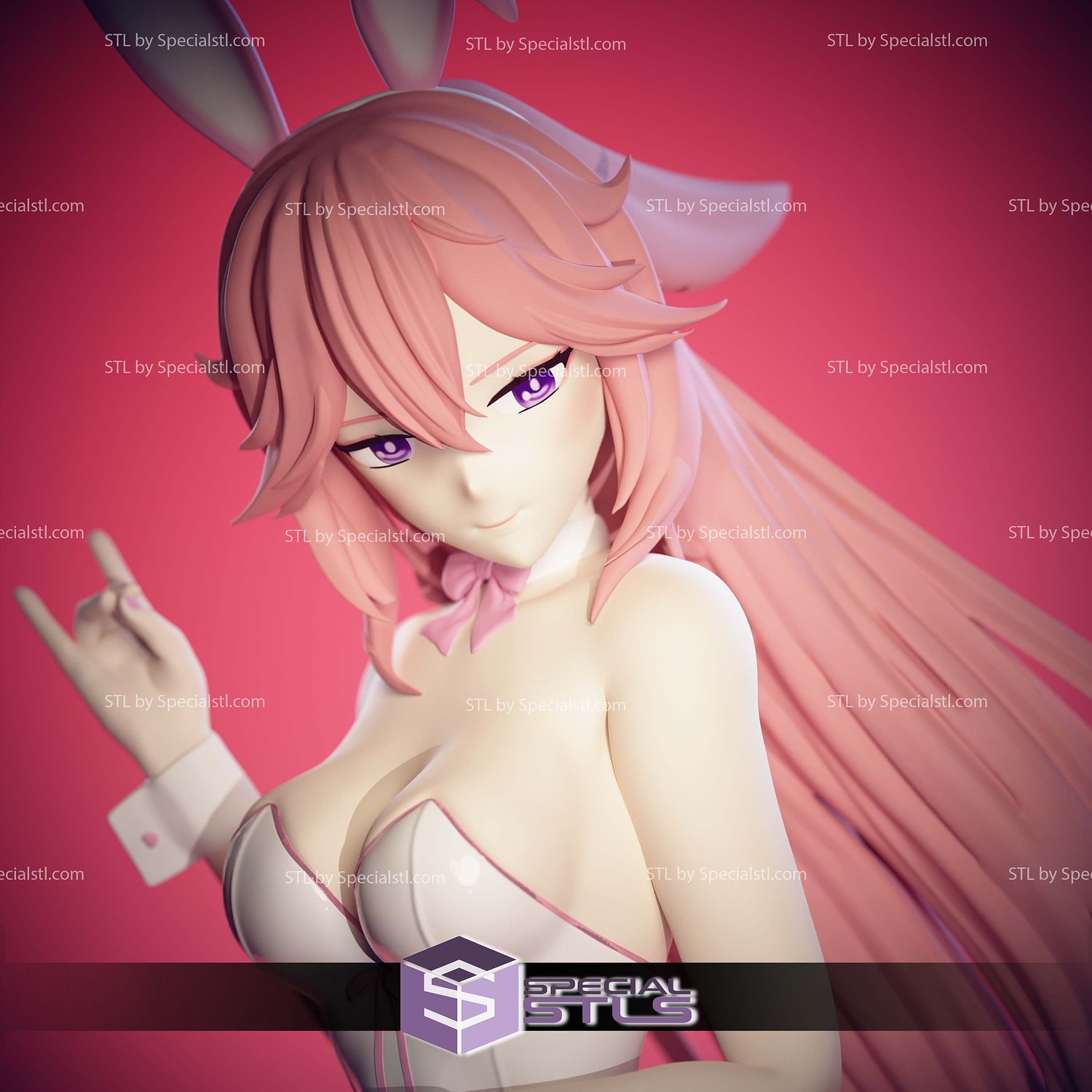 Yae Miko Bunny Genshin Impact 3D Printing Models STL Model — view 2