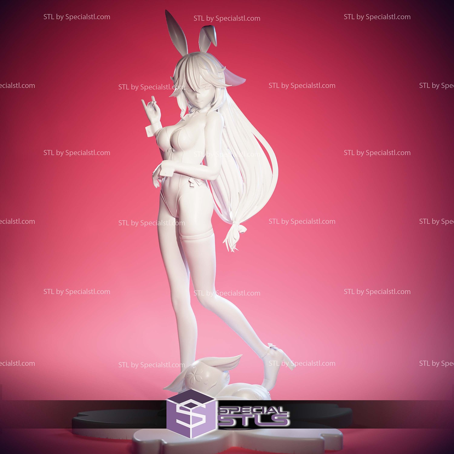 Yae Miko Bunny Genshin Impact 3D Printing Models STL Model — view 4