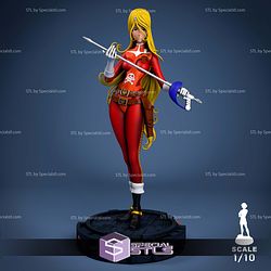 Queen Emeraldas Captain Harlock 3D Printer Files STL Model — view 1