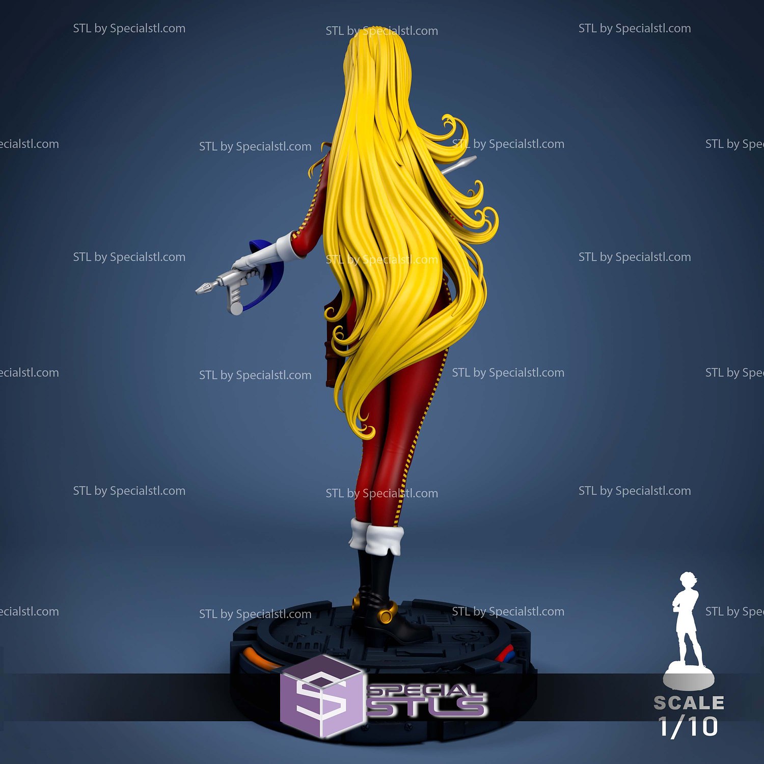 Queen Emeraldas Captain Harlock 3D Printer Files STL Model — view 5