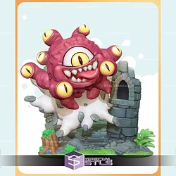 Chibi Beholder Dungeons and Dragons Sculptures 3D Printing STL Model