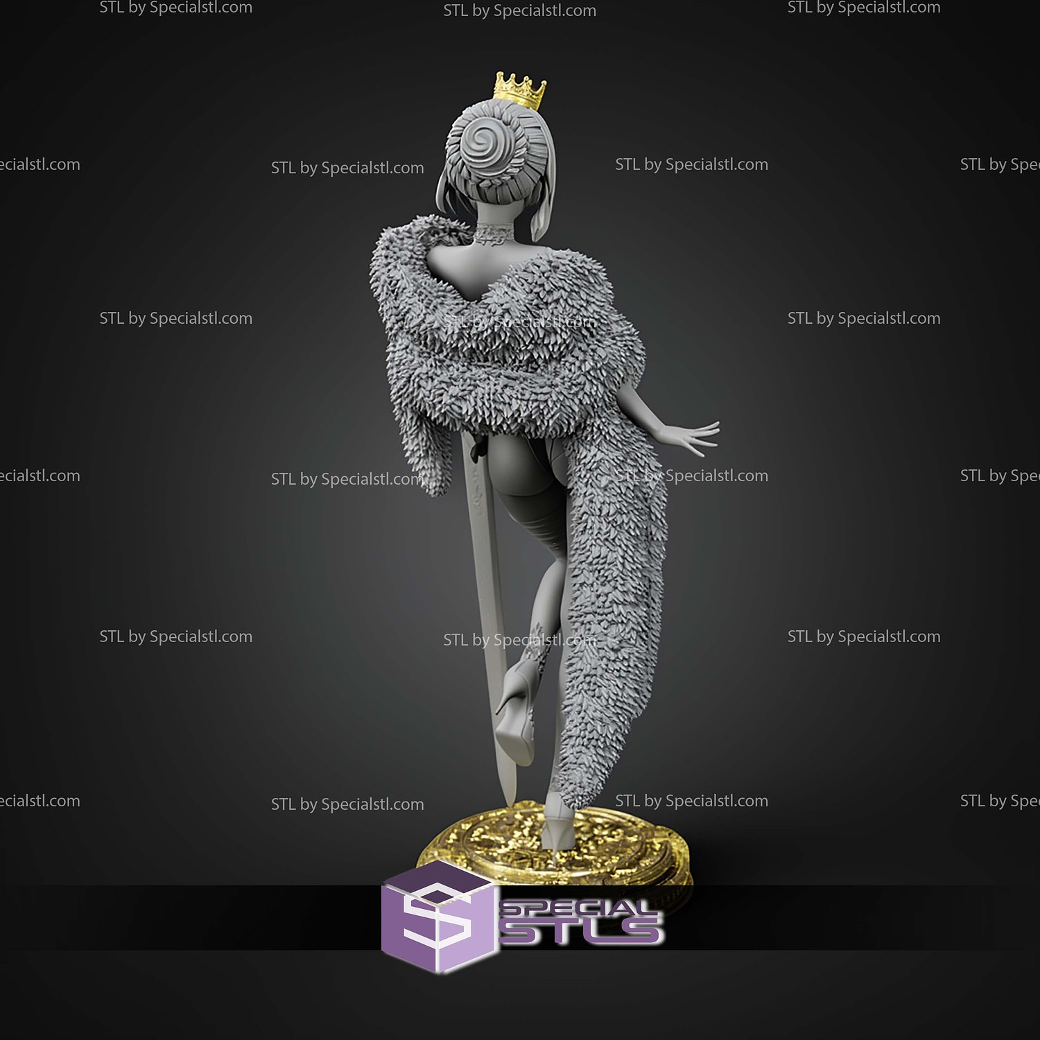 Saber Royal Fate Series 220mm STL Files 3D Model — view 6