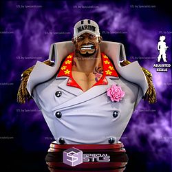 Akainu Admiral of the Navy STL Files 3D Model