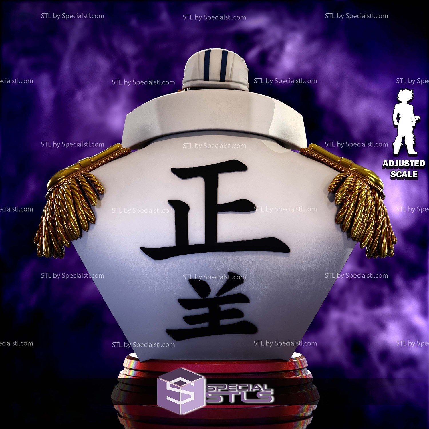 Akainu Admiral of the Navy STL Files 3D Model — view 4
