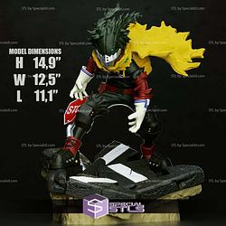 Dark Deku 378mm 3D Printer Files STL Model