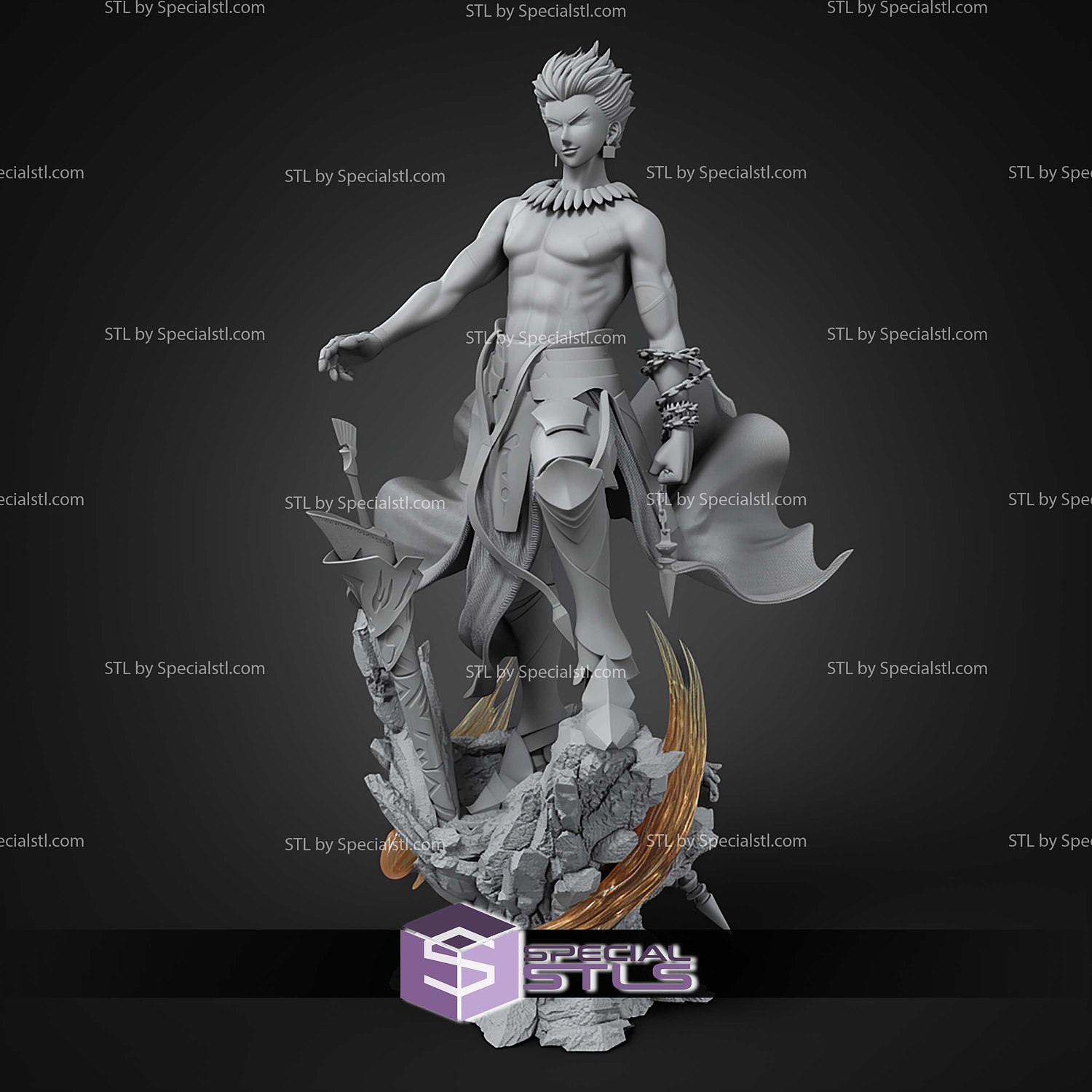Gilgamesh Fate Series 270mm STL Files 3D Model — view 2