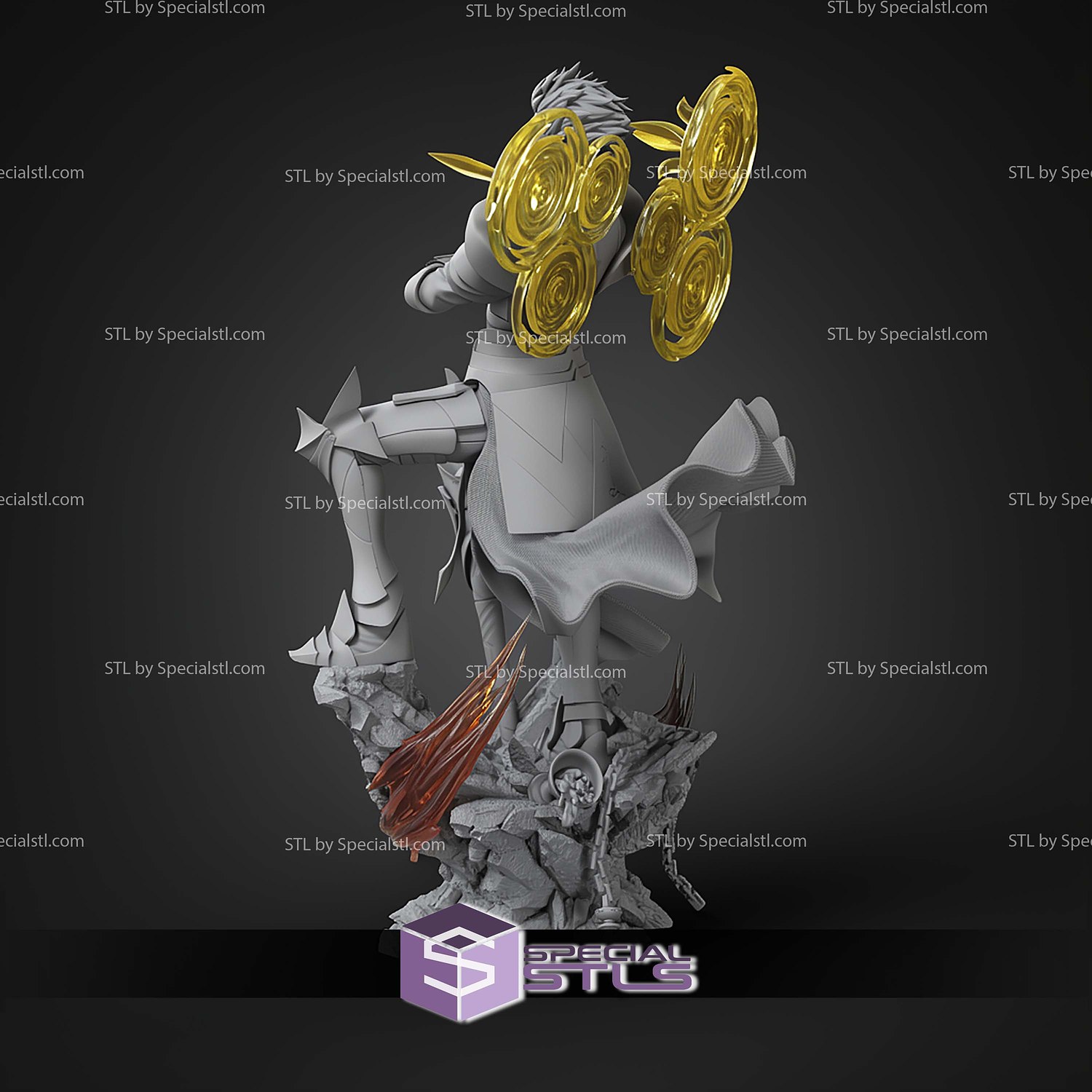 Gilgamesh Fate Series 270mm STL Files 3D Model — view 4
