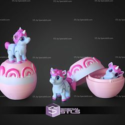 Super Basic STL Unicorn Flexi 3D Model