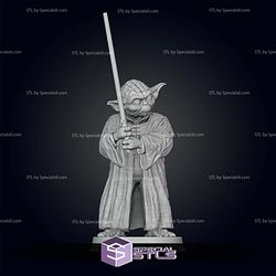 Old Yoda Pose 3 3D Printer Files STL Model