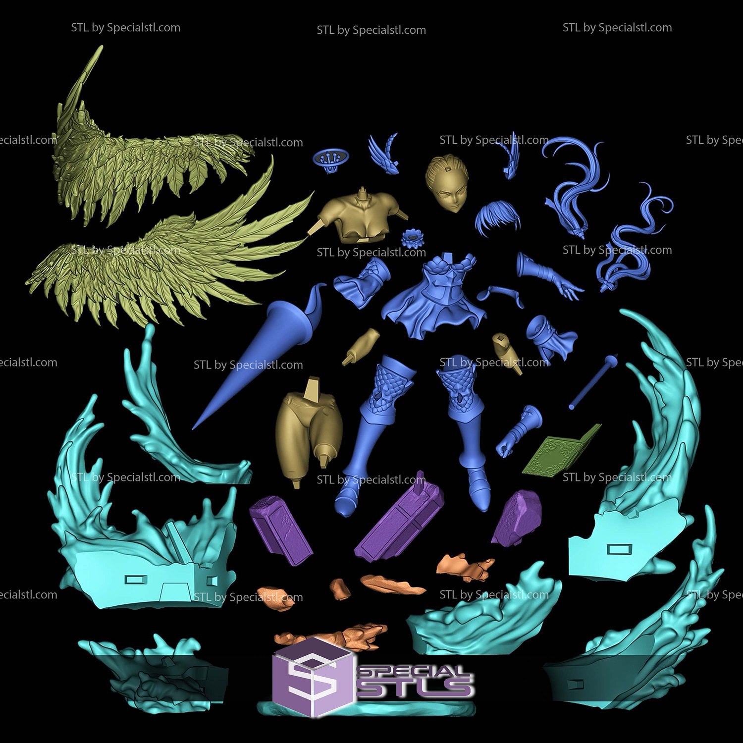 Noelle Silva Saint Valkyrie Armor 3D Printer Files STL Model — view 8