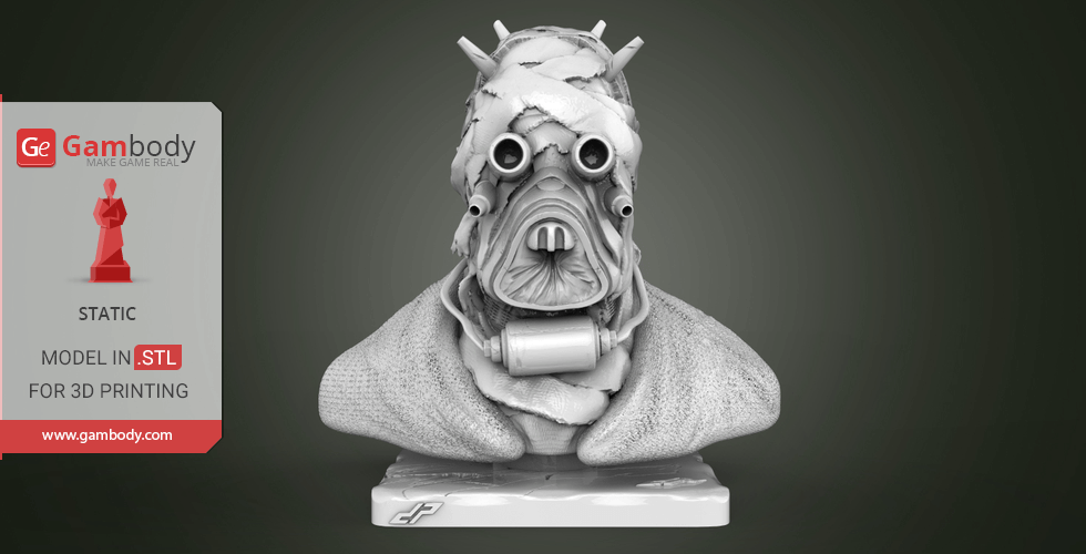 Tusken Raider Bust 3D Printing Miniature | Static STL Model