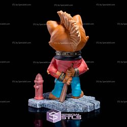 Chibi Werewolf 3D Model Sculpture STL Model
