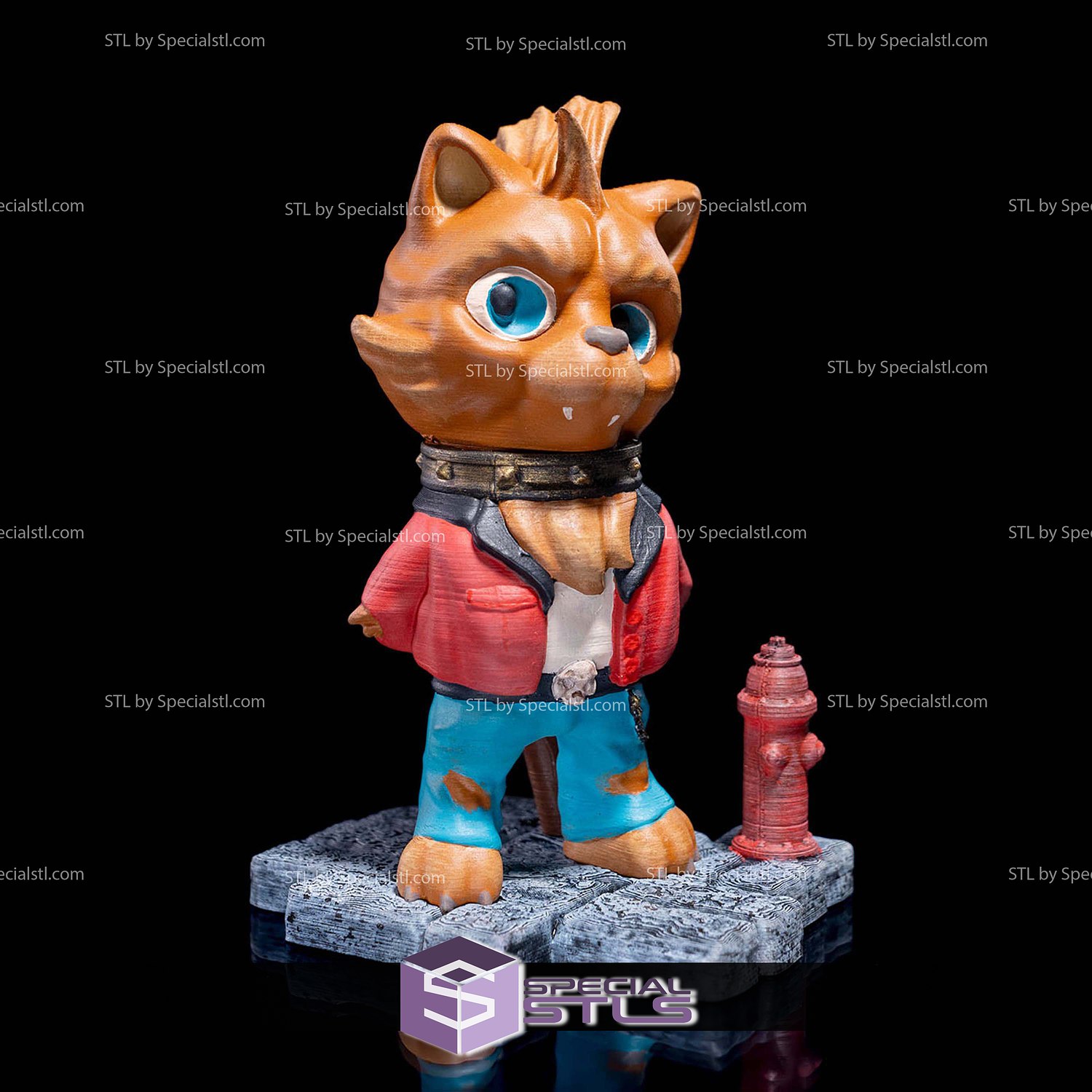 Chibi Werewolf 3D Model Sculpture STL Model — view 6