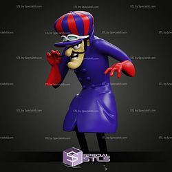 Dick Dastardly Standalone Sculptures 3D Printing STL Model