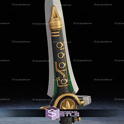 Cosplay STL Files Green Ranger Dagger 3D Model