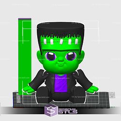 Super Basic STL - Baby Franky Frankenstein 3D Model