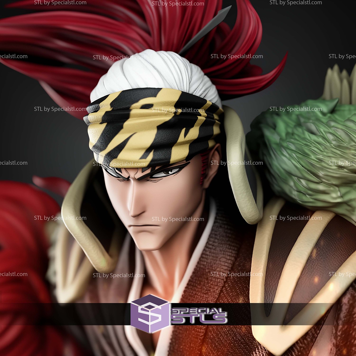 Renji Abarai True Bankai 340mm STL Files 3D Model — view 5