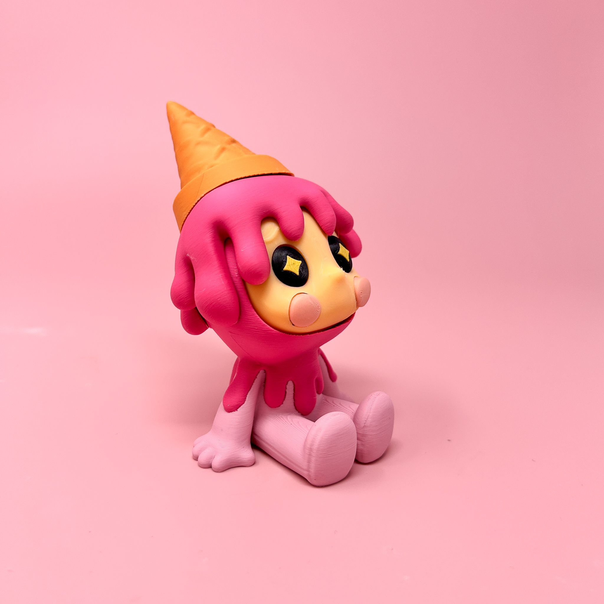 Melty Mood - Bittersweet Creatures - Cute Ice Cream Collectible Figure, Mystery Box, Blind Box 3D 3MF Model — view 3