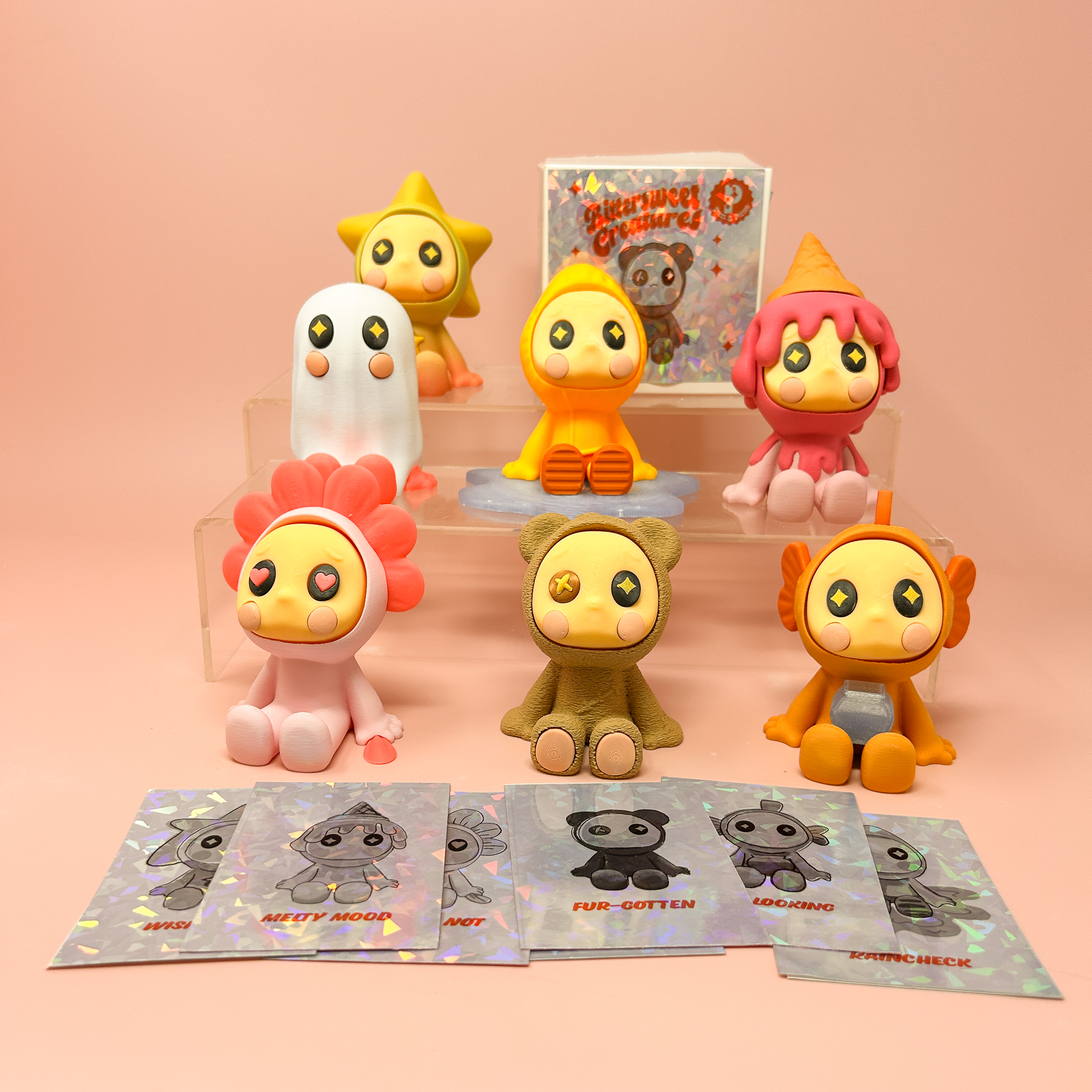 Melty Mood - Bittersweet Creatures - Cute Ice Cream Collectible Figure, Mystery Box, Blind Box 3D 3MF Model — view 4