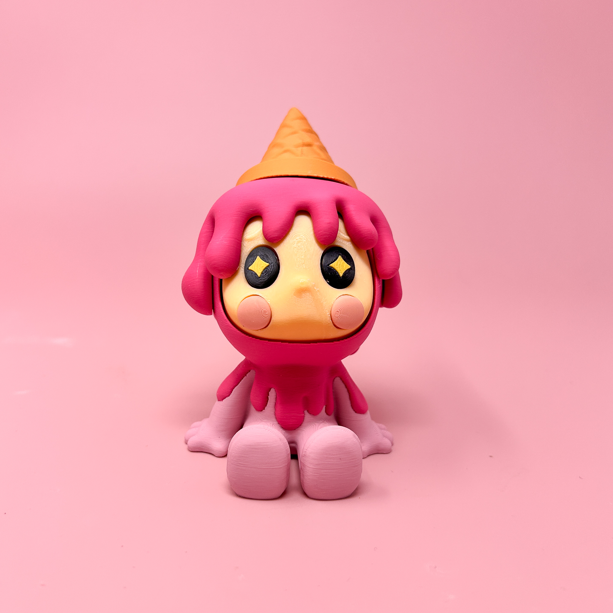 Melty Mood - Bittersweet Creatures - Cute Ice Cream Collectible Figure, Mystery Box, Blind Box 3D 3MF Model — view 6