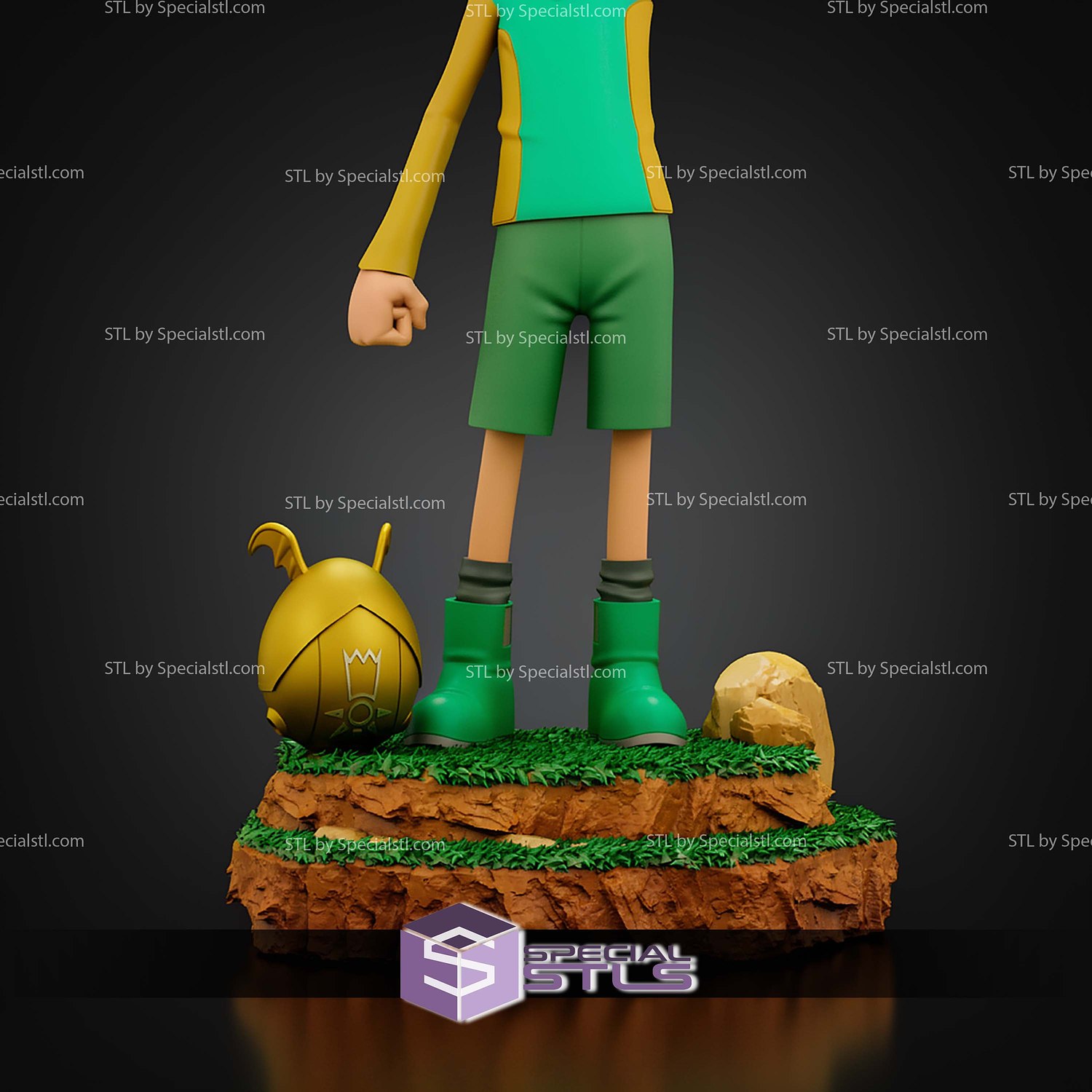 TK and Patamon V2 STL Files 3D Model — view 4