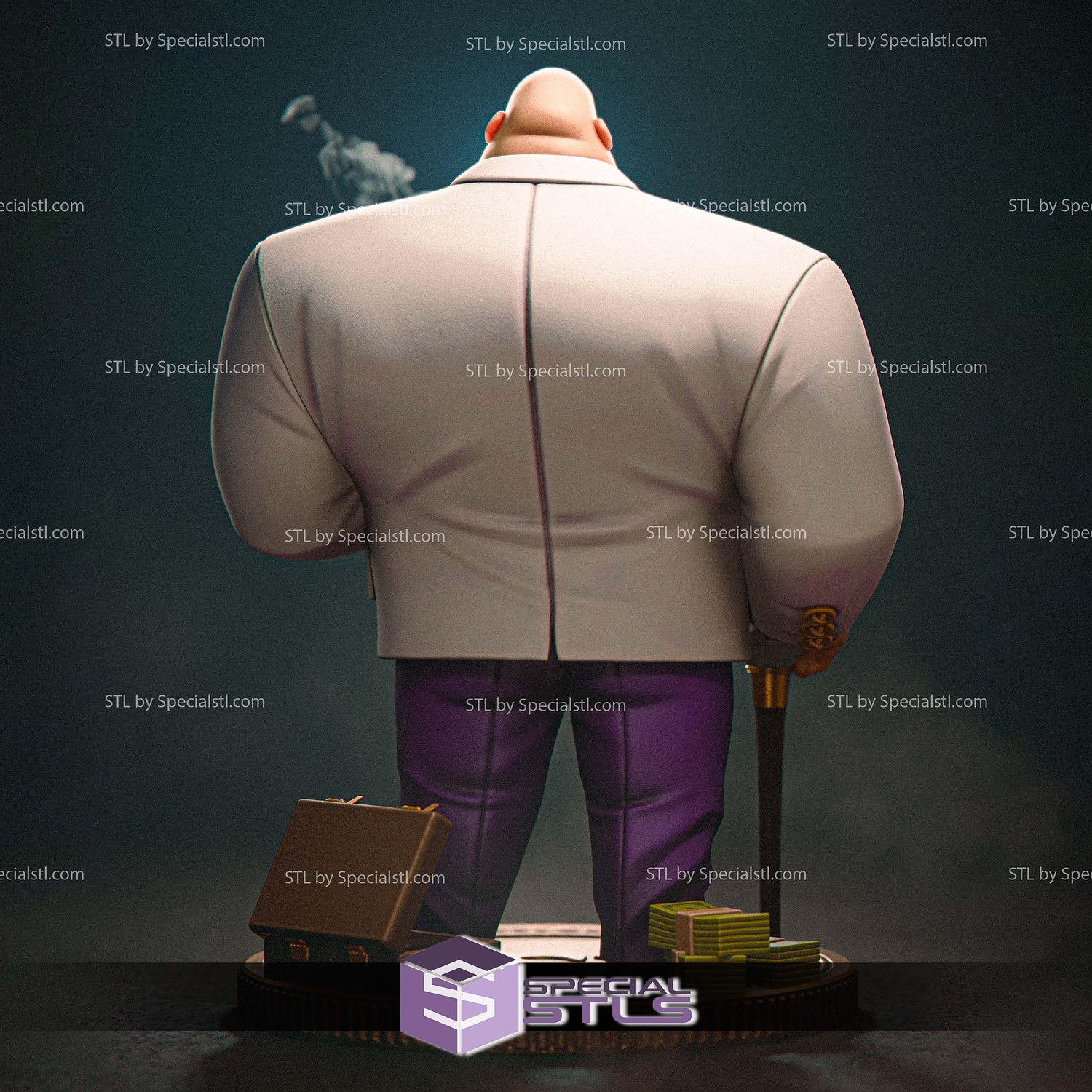 Kingpin Spider Man Toon Style 3D Printer Files STL Model — view 5