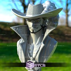 Dracule Mihawk Bust One Piece 3D Model Sculpture STL Model