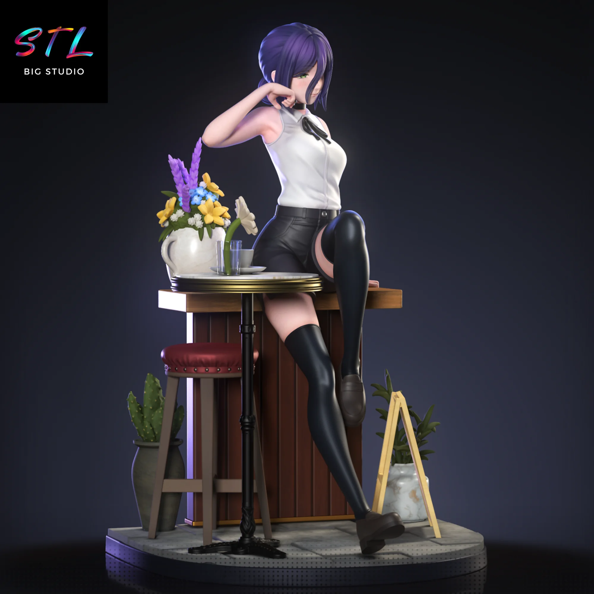 Reze STL | Chainsaw Man | 3D Print Model Model — view 3