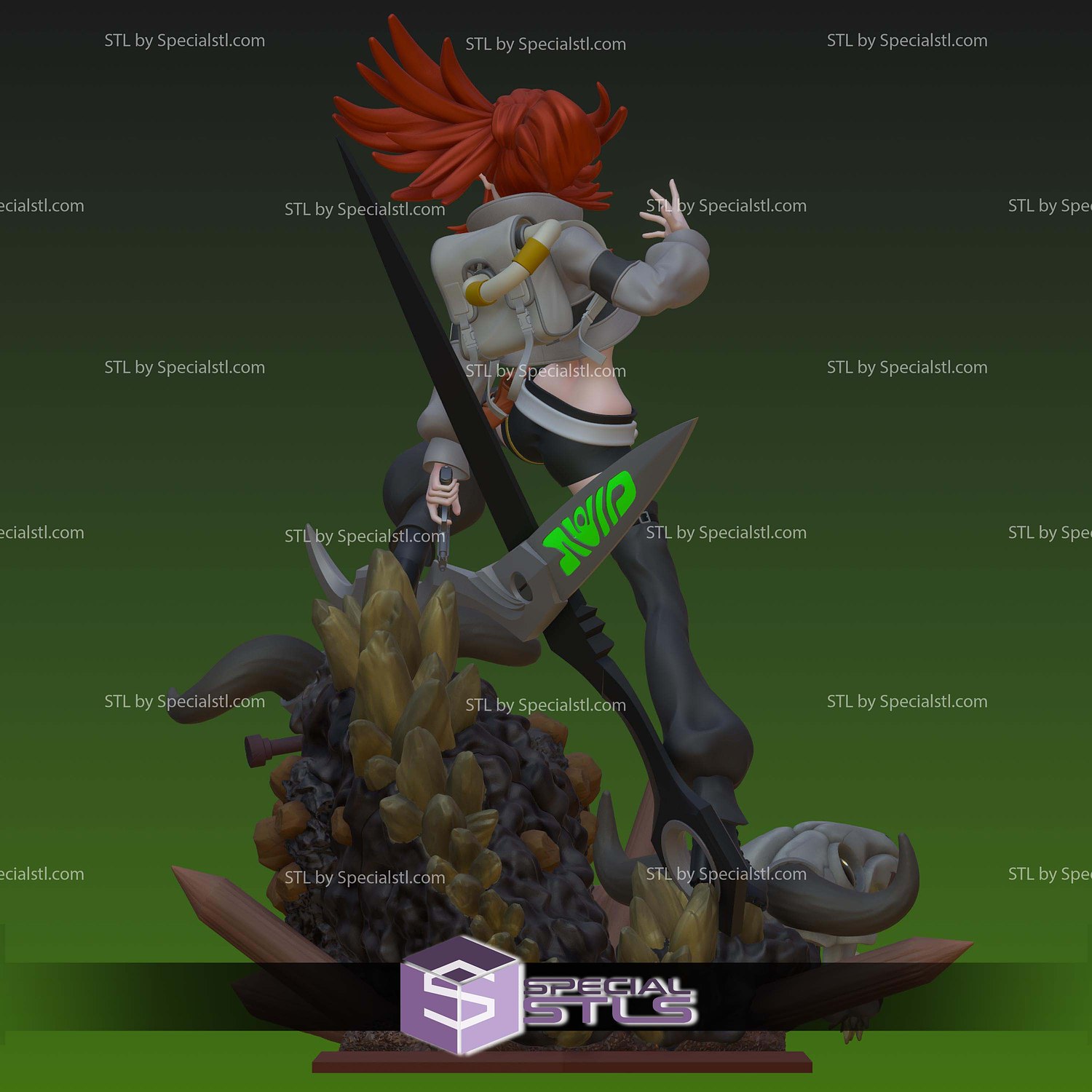 Riyo Reaper Trash Beasts Base STL Files 3D Model — view 4